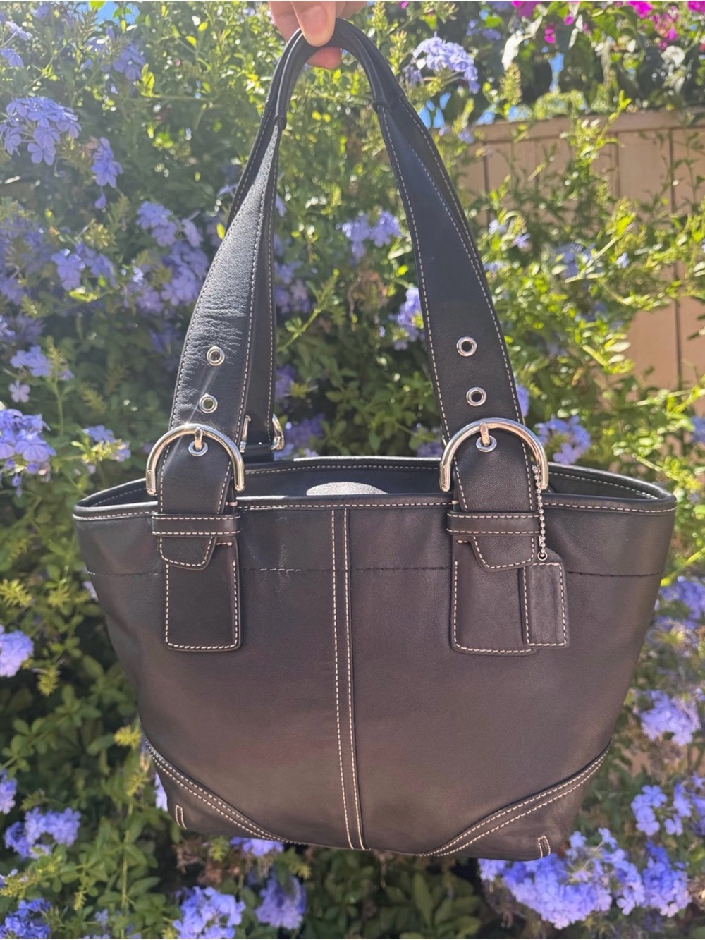 Vintage Coach Soho Y2K Leather Tote Bag, 2005